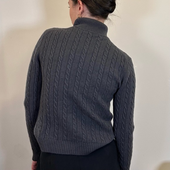 Grey 100% Wool TNA turtleneck - Picture 4 of 7
